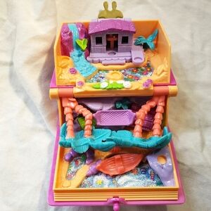 Vintage Bluebird Polly Pocket 1995 Glitter Island Storybook
